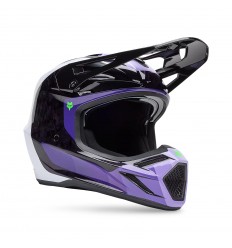 Casco Fox V3 Rs Grid Negro Morado |33528-166|