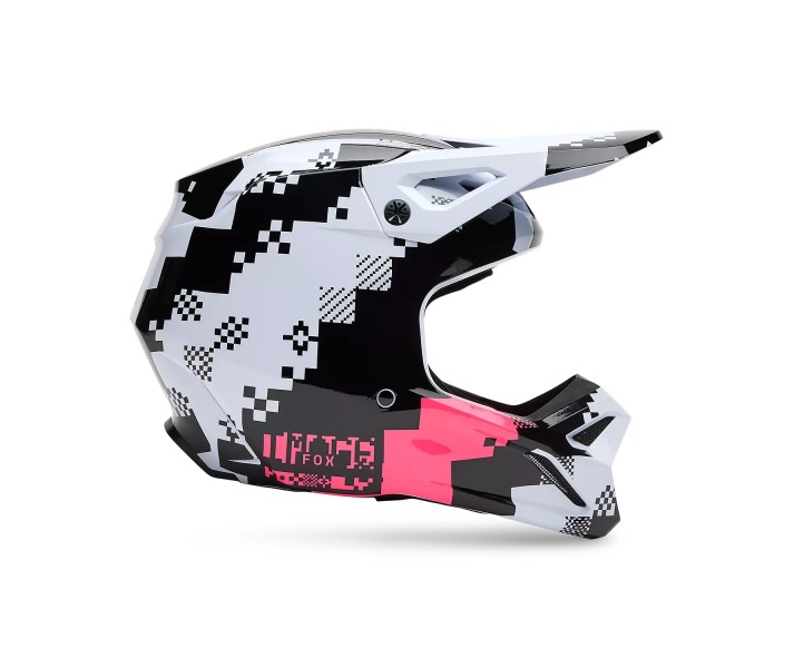 Casco Fox V1 Digi Image Negro Rosa |33531-285|