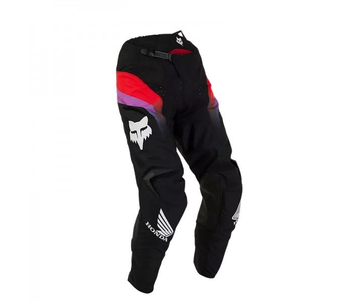 Pantalón Fox 180 Honda Negro Rojo Violeta |33719-922|