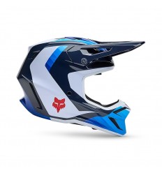 Casco Fox V3 Fade Blanco Azul |33529-059|