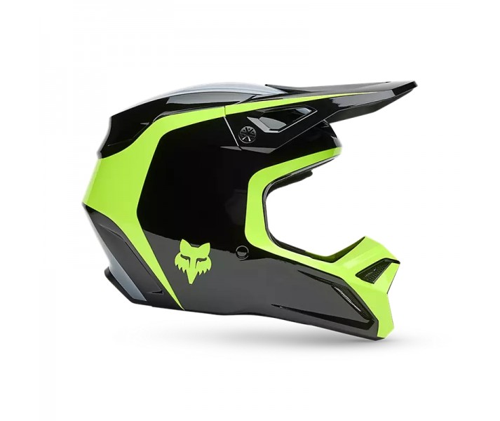 Casco Fox V1 Flow Negro Amarillo |33701-019|