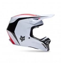 Casco Fox V1 Flow Blanco Rojo |33701-077|