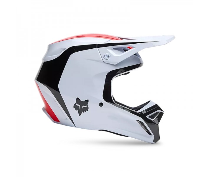 Casco Fox V1 Flow Blanco Rojo |33701-077|