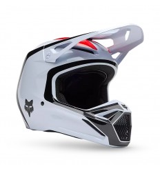 Casco Fox V1 Flow Blanco Rojo |33701-077|