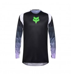 Camiseta Fox Flexair Grid Negro Morado |33539-166|