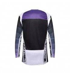 Camiseta Fox Flexair Grid Negro Morado |33539-166|