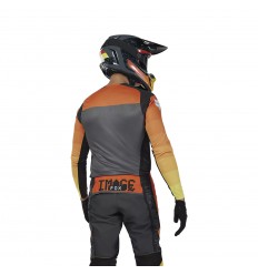 Traje Fox Flexair Grid Negro Naranja