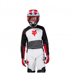 Traje Fox 180 Flow Blanco Rojo