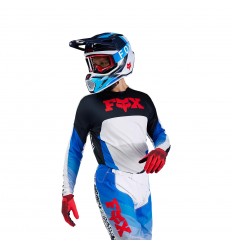 Traje Fox 360 Fade Blanco Azul