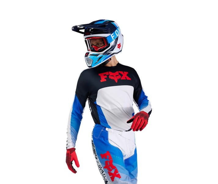 Traje Fox 360 Fade Blanco Azul