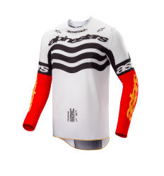 Camiseta Alpinestars Techstar Deep Negro Blanco Rojo |3761925-1532|