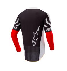 Camiseta Alpinestars Techstar Deep Negro Blanco Rojo |3761925-1532|