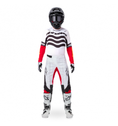 Traje Alpinestars Techstar Deep Negro Blanco Rojo