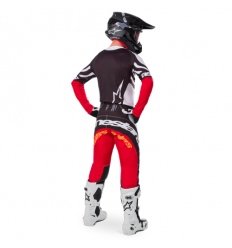 Traje Alpinestars Techstar Deep Negro Blanco Rojo