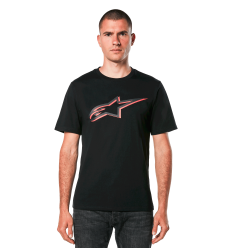 Camiseta Alpinestars Ageless Shadow Csf Negro Rojo |1214-73104-1030|
