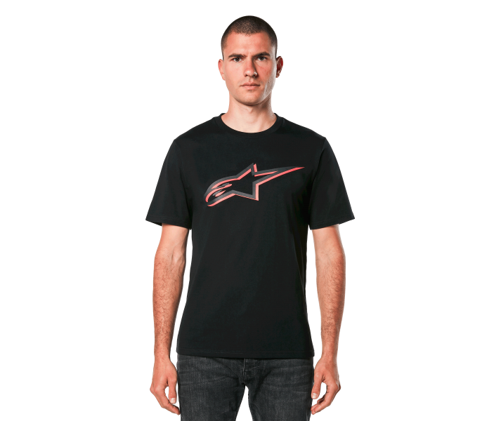 Camiseta Alpinestars Ageless Shadow Csf Negro Rojo |1214-73104-1030|