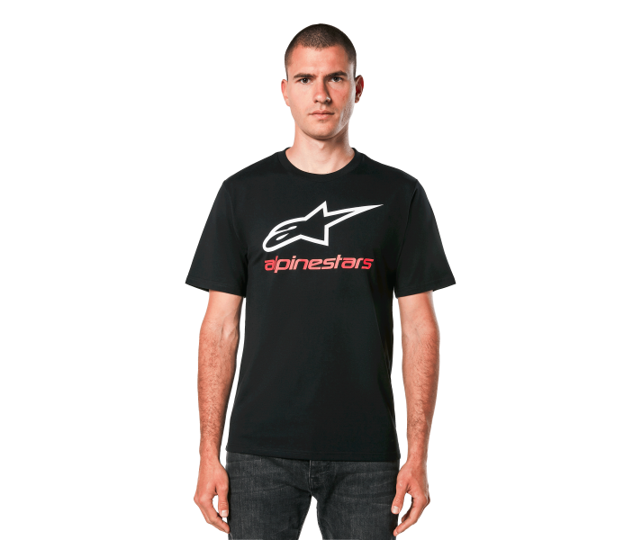 Camiseta Alpinestars Always 2.0 Csf Negro Blanco Rojo |1214-73106-1232|