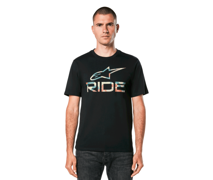 Camiseta Alpinestars Ride 4.0 Camo Csf Negro |1214-73114-10|