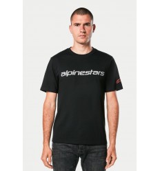 Camiseta Alpinestars Linear Wordmark 2.0 Csf Negro Gris Rojo |1214-73110-113|