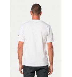 Camiseta Alpinestars Linear Wordmark 2.0 Csf Blanco Rojo Negro |1214-73110-231|