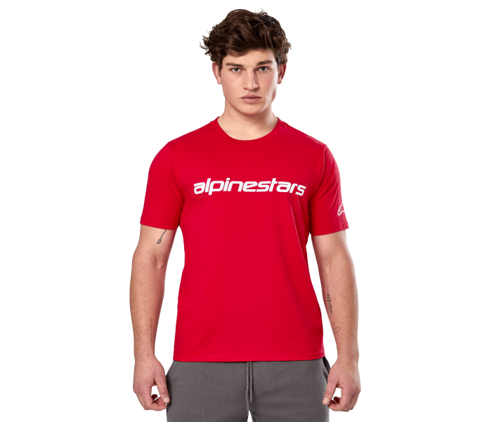 Camiseta Alpinestars Linear Wordmark 2.0 Csf Rojo Blanco |1214-73110-3020|