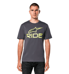 Camiseta Alpinestars Ride 4.0 Csf Carbón Lima Negro |1214-73112-1845|