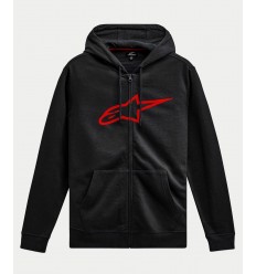 Sudadera Alpinestars Ageless Zip V3 Negro Rojo |1244-51490-1030|