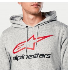 Sudadera Alpinestars Always V3 Gris Rojo Negro |1244-52020-1131|