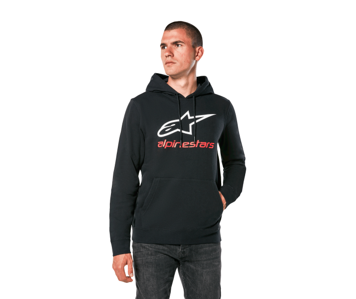 Sudadera Alpinestars Always V3 Negro Blanco Rojo |1244-52020-1232|