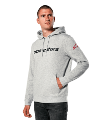 Sudadera Alpinestars Linear Wordmark V3 Gris Rojo Negro |1244-52040-1131|