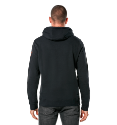 Sudadera Alpinestars Linear Wordmark V3 Negro Blanco Rojo |1244-52040-1232|