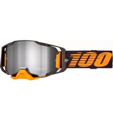 Máscara 100% Armega Hiper Acosta Negro Naranja / Plateado |26013875|