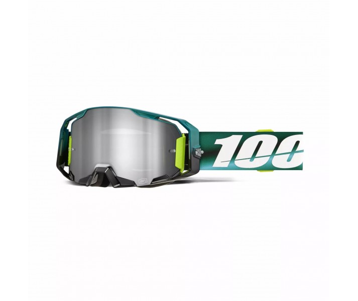 Máscara 100% Armatic Polarity Negro Verde / Plateado |26013920|