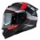 Casco Nzi Eurus 4 Stream Duo Vanguard Negro Antracita Rojo Mate