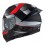 Casco Nzi Eurus 4 Stream Duo Vanguard Negro Antracita Rojo Mate