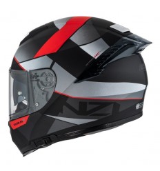 Casco Nzi Eurus 4 Stream Duo Vanguard Negro Antracita Rojo Mate