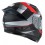 Casco Nzi Eurus 4 Stream Duo Vanguard Negro Antracita Rojo Mate