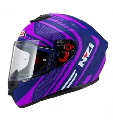 Casco NZI Trendy 2 Connected Dark Azul Rosa Mate |150330A923|