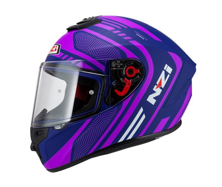 Casco NZI Trendy 2 Connected Dark Azul Rosa Mate |150330A923|