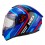Casco NZI Trendy 2 Connected Dark Azul Rojo |150346A895|