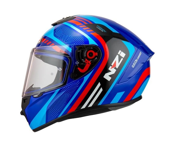 Casco NZI Trendy 2 Connected Dark Azul Rojo |150346A895|