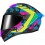Casco Nzi Trendy 3 Stream Camu Azul Amarillo Rosa Mate |150374A001V2|