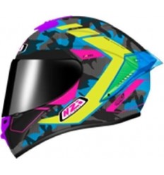 Casco Nzi Trendy 3 Stream Camu Azul Amarillo Rosa Mate |150374A001V2|