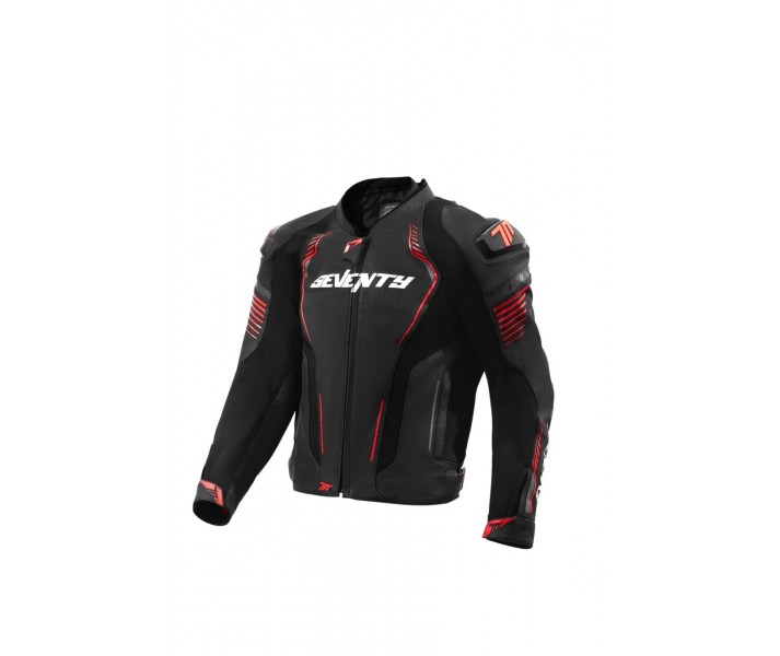 Chaqueta Seventy Sd-Jl24 Spoiler Negro Rojo |SD21024144|