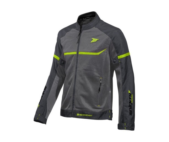 Chaqueta Seventy Sd-Jr30.1 Mojave Gris Amarillo Fluor |SD22030134|