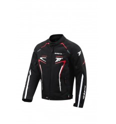 Chaqueta Seventy Sd-Jr65 Piston Negro Rojo Blanco |SD21065144|