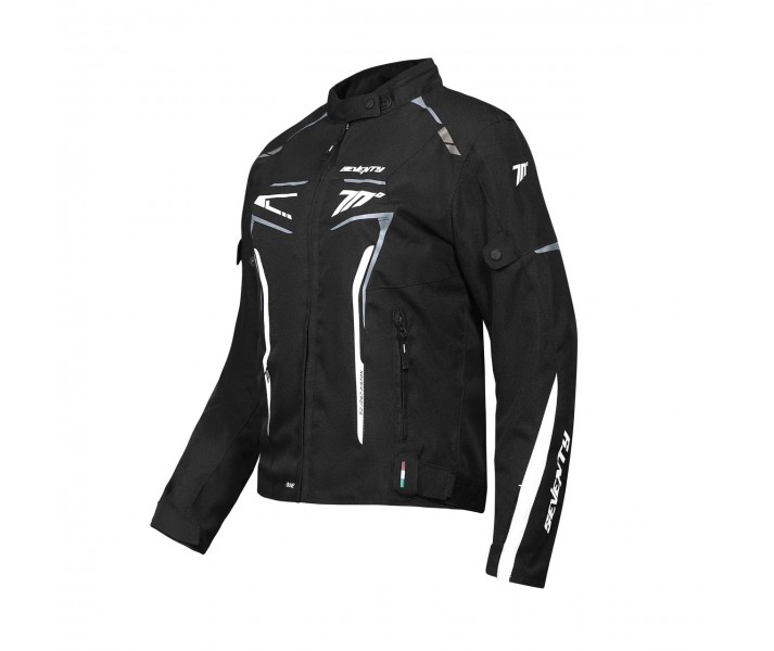 Chaqueta Seventy Mujer Sd-Jr67 Piston Negro Gris Blanco |SD21067243|