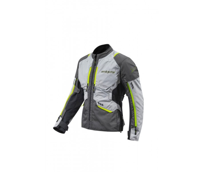 Chaqueta Seventy Sd-Jt67 Tanami Negro Gris Amarillo Fluor |SD23067024|