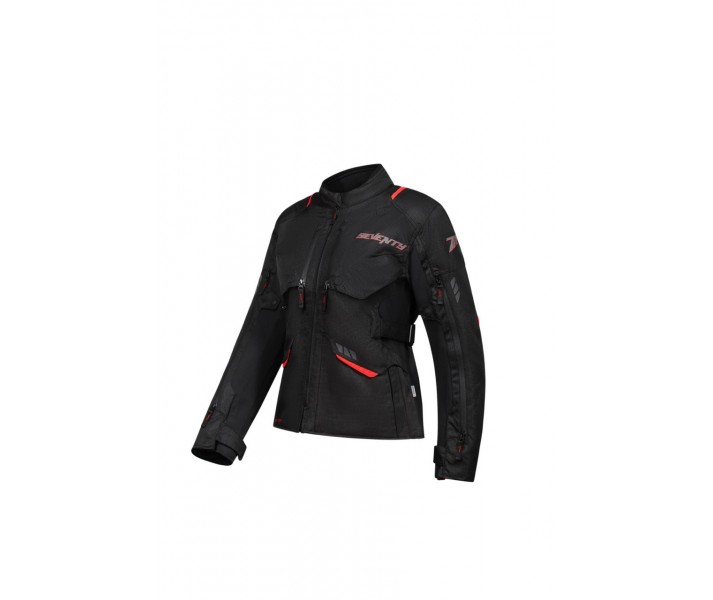 Chaqueta Seventy Mujer Sd-Jt69 Tanami Negro Rojo |SD23069123|
