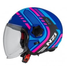 Casco Nzi Ringway 2 Duo Connected Rosa Azul Mate |150323A935|